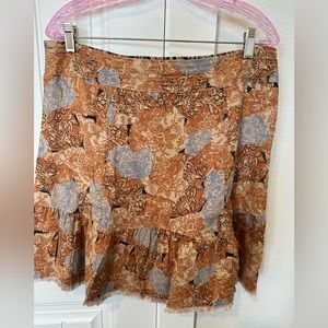 Anthropologie Pilcro flounced mini skirt/Large